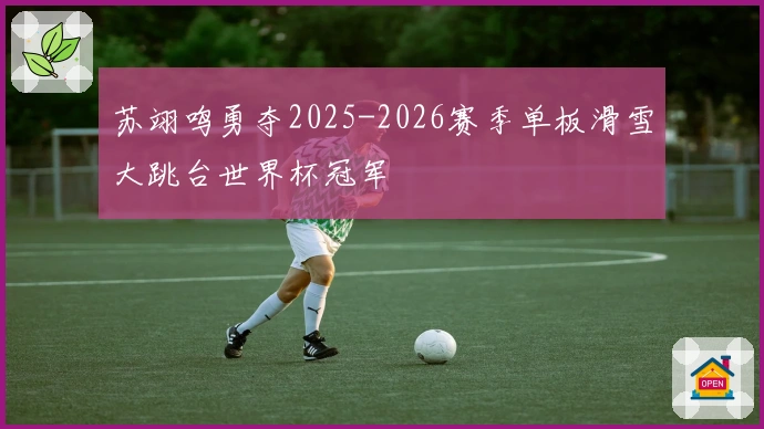苏翊鸣勇夺2025-2026赛季单板滑雪大跳台世界杯冠军